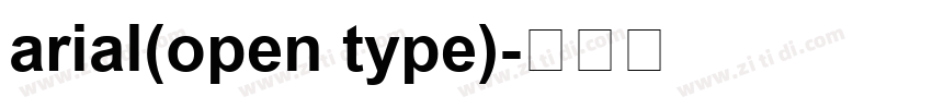 arial(open type)字体转换